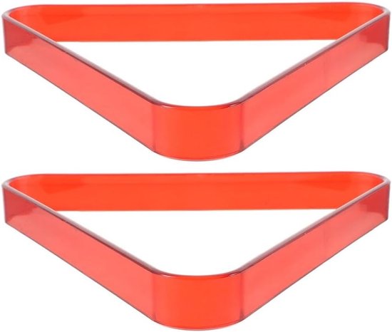 Biljart Rekken - Pooltafel Accessoires - Spel Organisatie - Duurzaam PC Materiaal - 2 Stuks - Rood — afbeelding 3