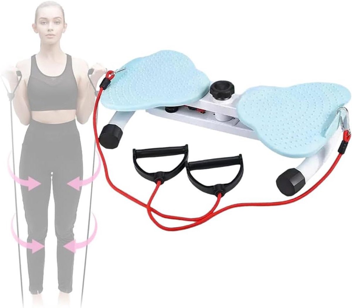 Fitness Draaischijf - Taille Trainer - Lichaam Trainen - Met Antislip Basis - 53 cm - Blauw
