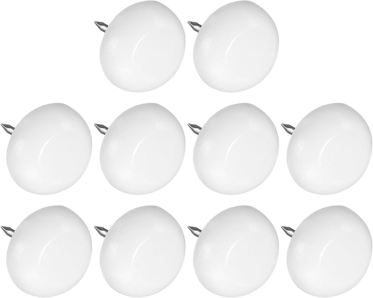 Verstelbare Meubelpoten 15mm - 30 Stuks Plastic Rond Glijders voor Stoelen en Banken, Beschermpads voor Meubels, Wit