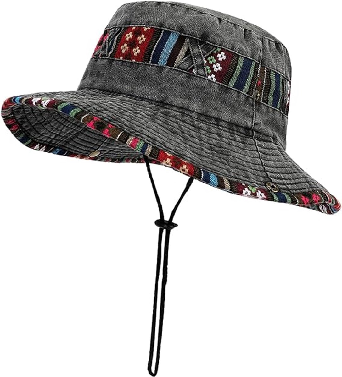 VHV-Premium Zonnehoed Heren - UPF 50+ UV-bescherming Hoed - Opvouwbare Vissershoed van Ademend Katoen - Outdoor Hovoor Wandelen en Kamperen