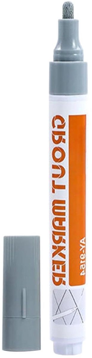 Voegstift voor Tegels - Tegel Reparatie Pen - Voegen Opfrissen - Sneldrogende Schuine Tip - 14 cm Lengte - Grijs