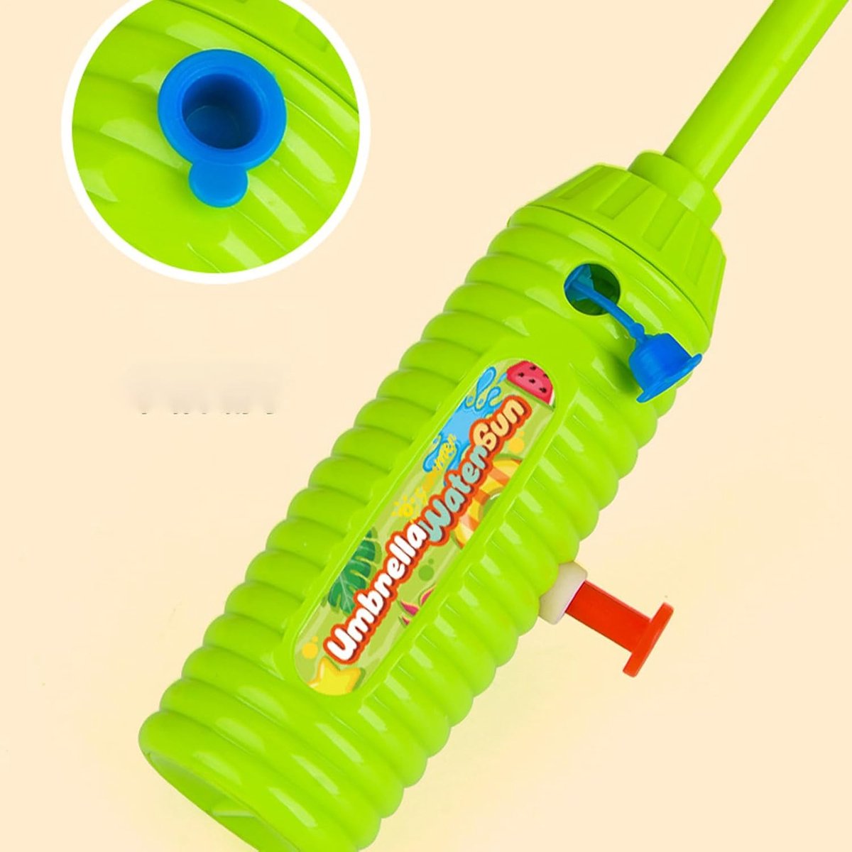 Waterspuit Speelgoed - Waterkanon Kinderen - Buiten Spelen - Parapluvorm Design - 32 cm - Groen – foto 3