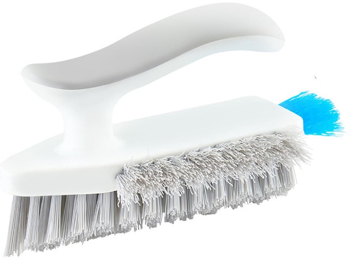 Dailygoody - Tub scrubber - Vloer schrobborstel - Comfortabel handgevoel - Wit grijs - Schoonmaakborstel - Ideaal voor badkuip en wastafel - Kuns