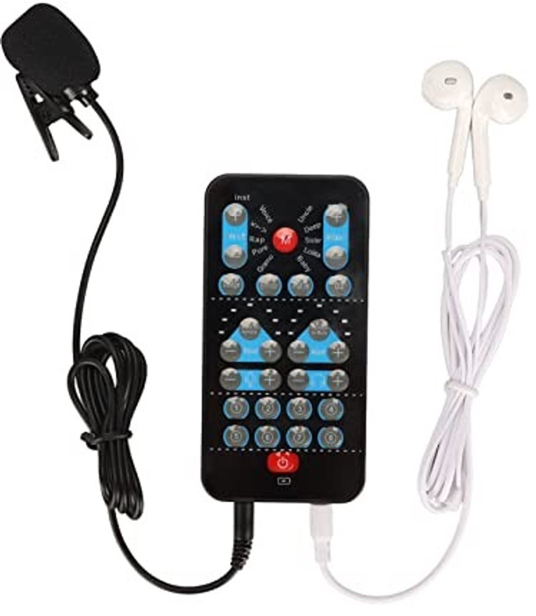 Dailygoody - OmGoods - Dailygoody - Handheld Stemvervormer - Draagbare Geluidsmodulator - 8 Geluidseffecten - Compact ontwerp - Stemvervorming - Geschikt voor Telefoon-table