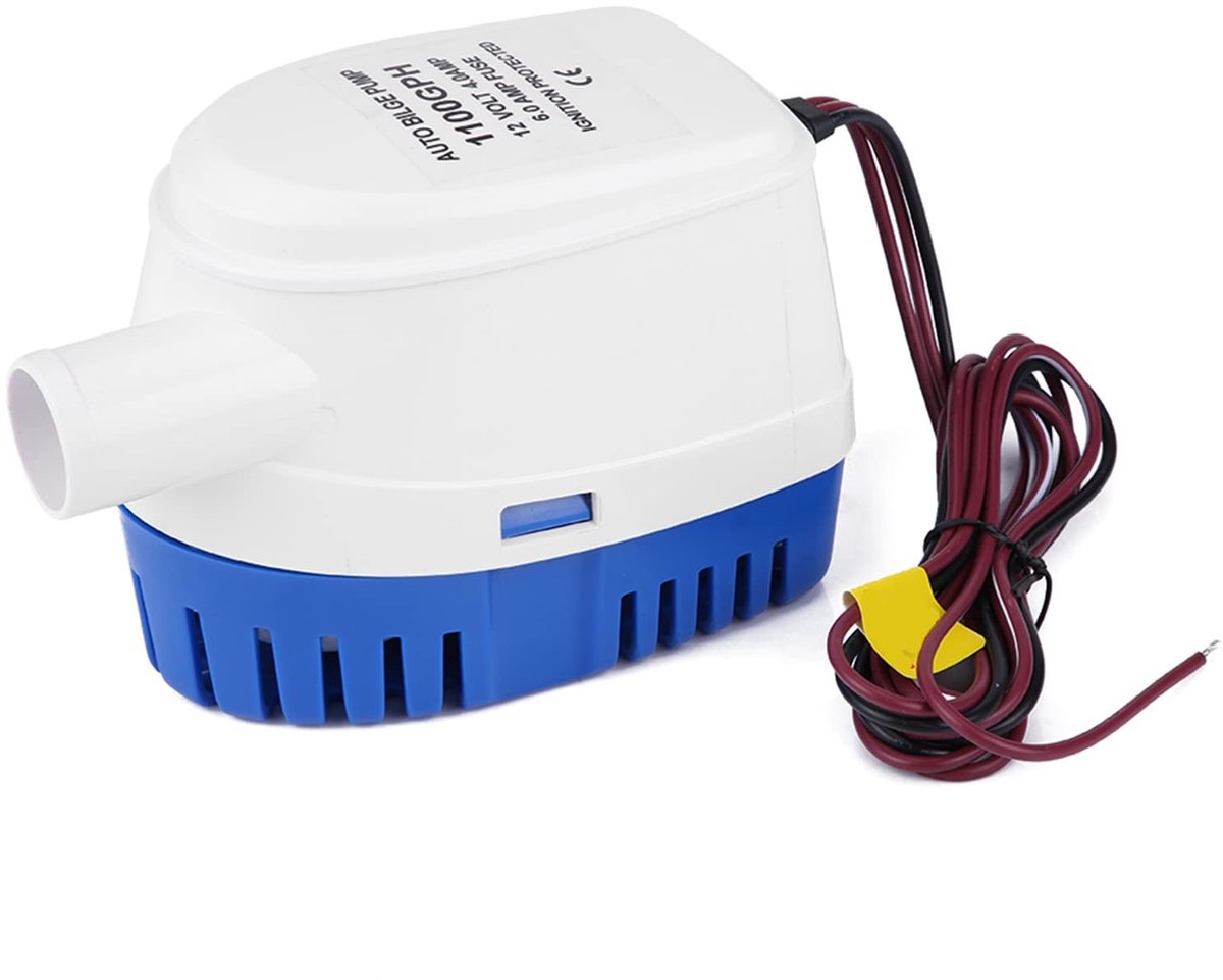 Dailygoody - Automatische bilgepomp - 12V - 1100 - Waterpomp - Compact en krachtig - Geschikt voor boten en vijvers
