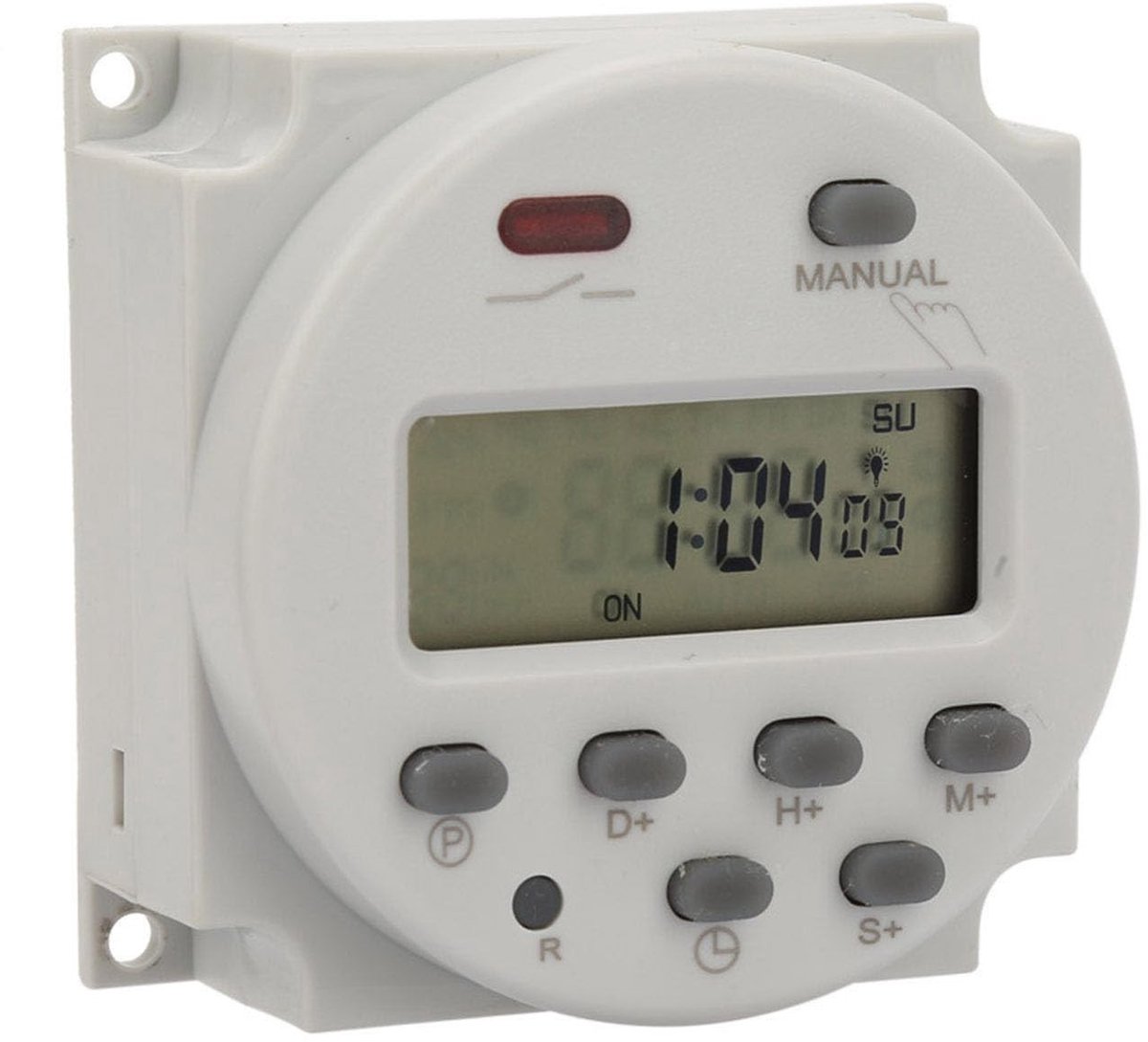 Dailygoody - Programmeerbare Digitale Tijdschakelaar - Elektronische Timer - LCD Display - Zwart - Automatisch in- en uitschakelen - Geschikt voo