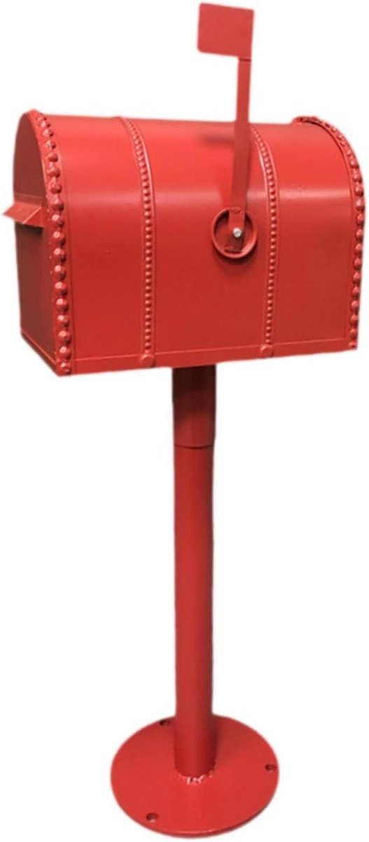 Brievenbus Buiten - Krantenbak Postbak - Post Ontvangen - Vintage IJzeren Design - 66 cm Hoog - Zwart