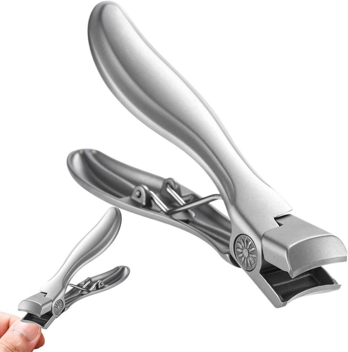 Nagelknipper Mannen - Teennagelknip - Nail Verzorging - Anti-Spat Ontwerp - 85 cm - Zilver