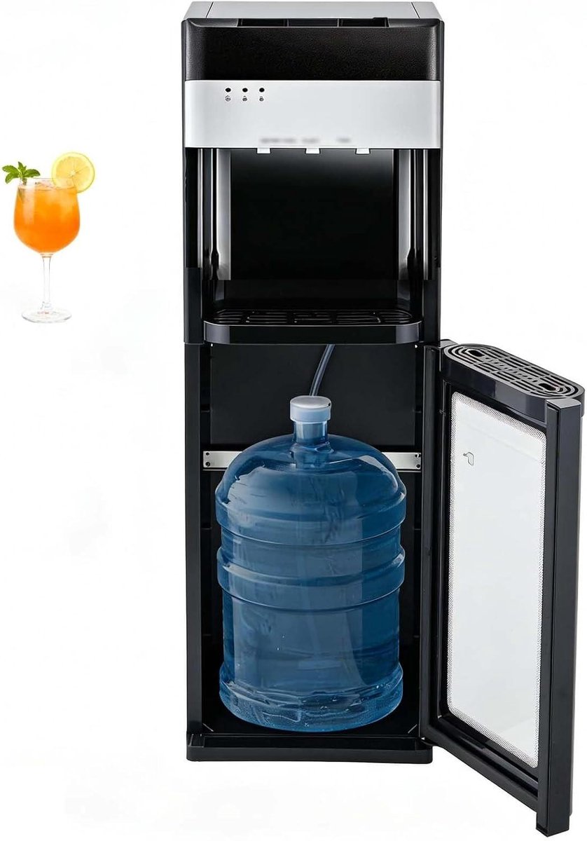 Waterkoeler Onderlader - Waterdispenser Warm Koud - Direct Water Tappen - Geen Fles Tillen - 3-5 Gallon Flessen - Wit