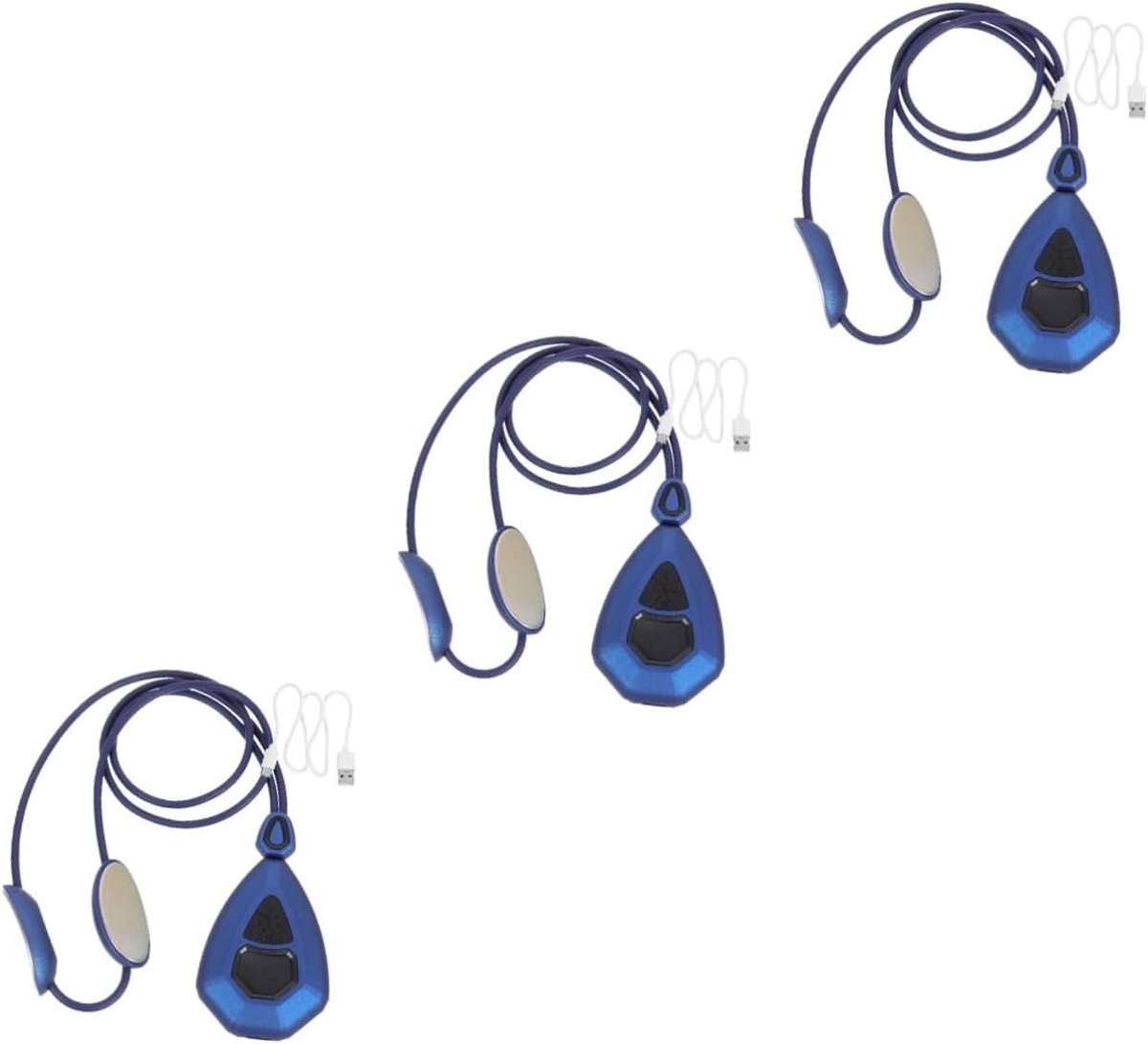 Nekmassage Apparaat - Nekstimulator Hanger - Nekpijn Verlichten - Met Warmtefunctie - 51 cm - Blauw