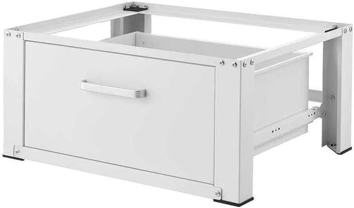 Wasmachine Platform - Verhoger Droger - Apparaten Plaatsen - Met Antislip Pads - 54 x 63 x 31 cm - Wit