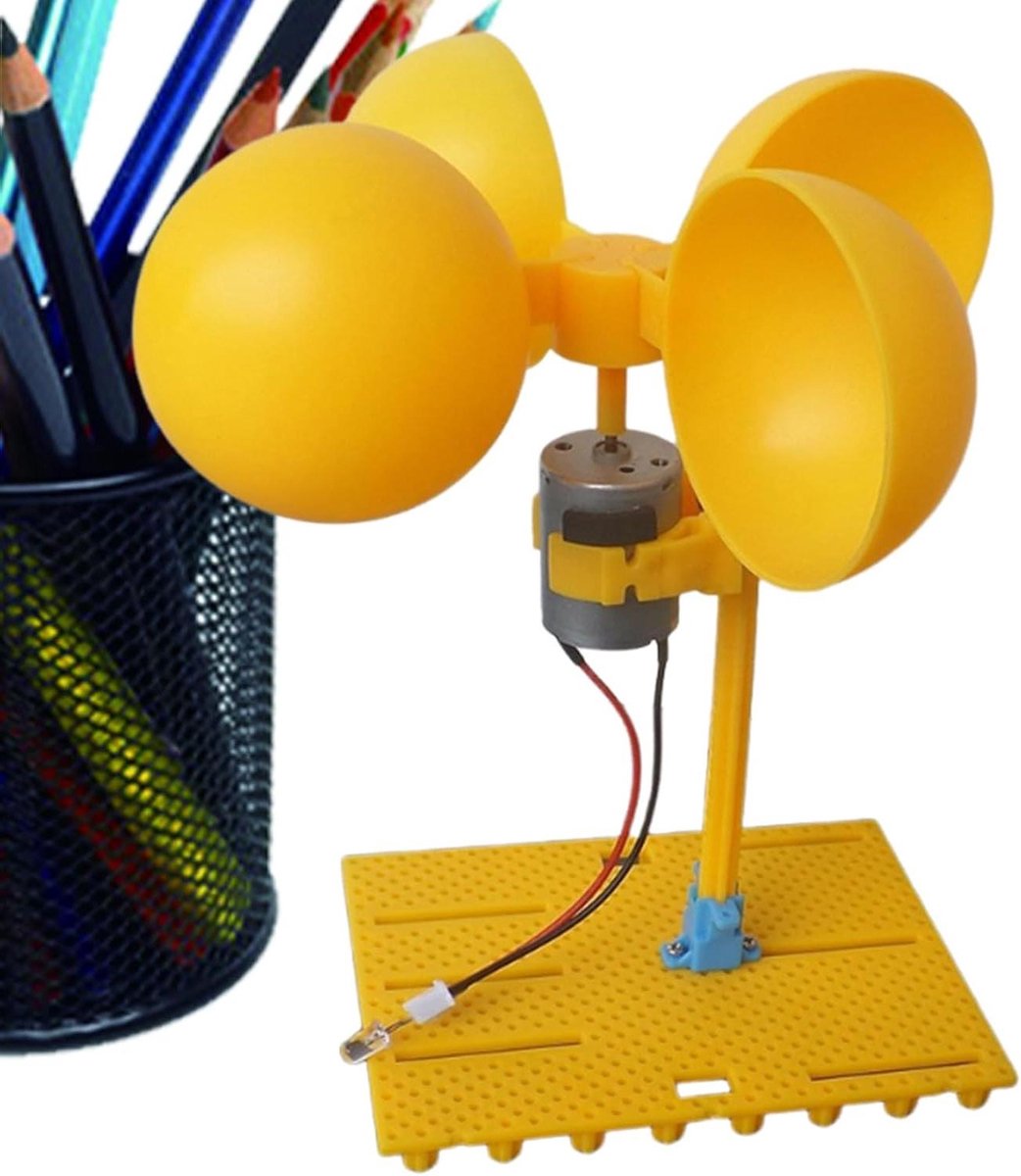 Windturbine Generator Bouwset - Windenergie Experimenteerkit - Educatief Experimenteren - Zelfmontage STEM Set - 18 x 18 x 10 cm