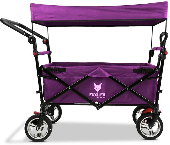 FUXLIFE by FUXTEC CT700 Bolderkar Handkar - Opvouwbaar - Paars | Wendbare Transportwagen voor Dagelijks Gebruik - Max. 75kg