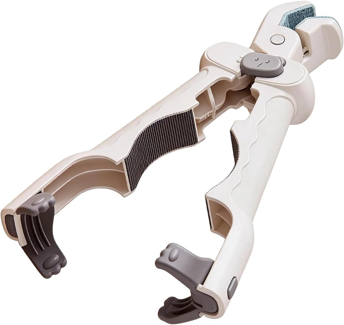 Hete Kom Tang - Keukengerei Houder - Veilig Koken - Hittebescherming Antislip - 22 cm - Wit