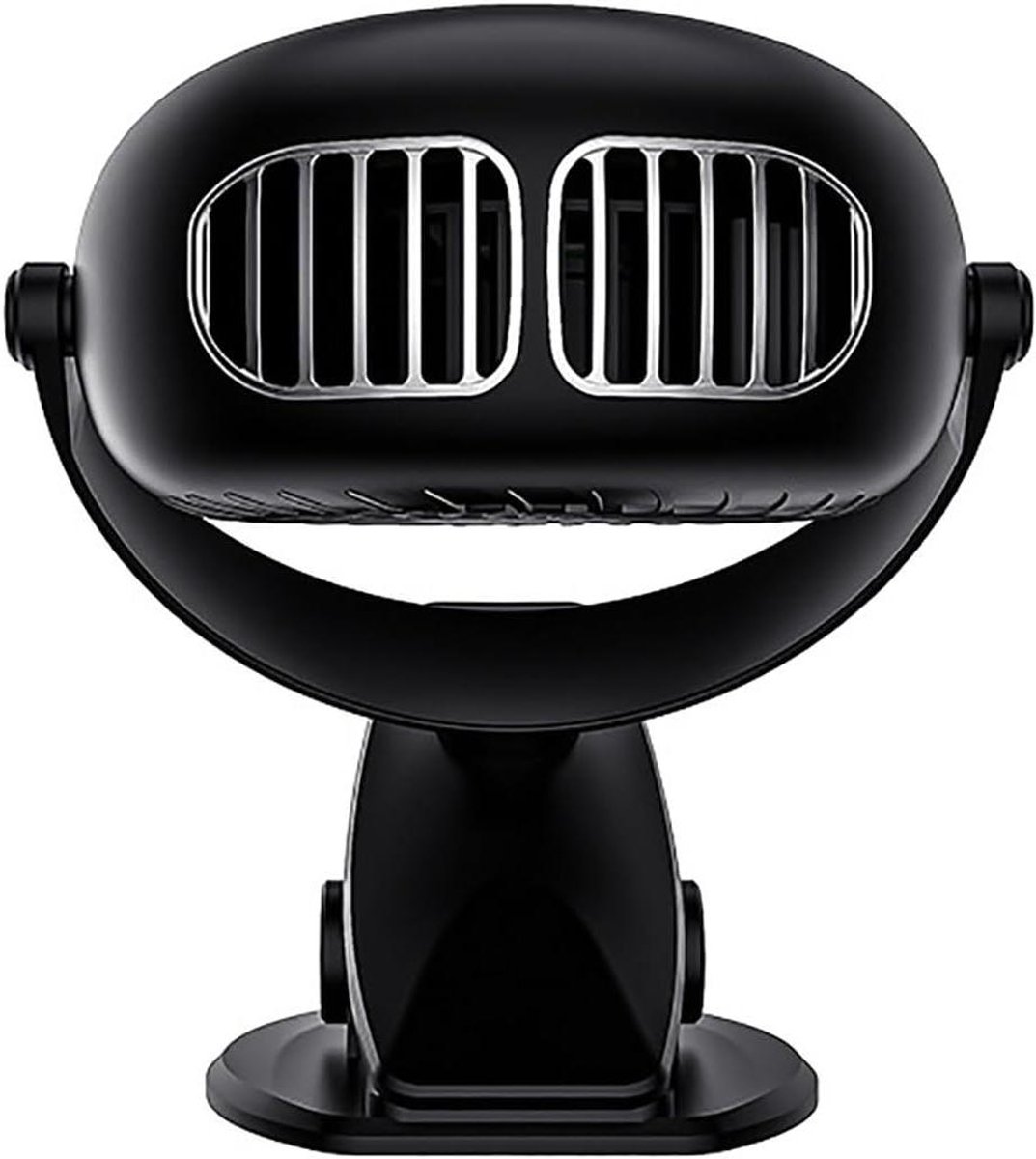 Waaier met clip - Ventilator USB - Zomerse koelte - Bladeloos ontwerp - 16x10x19cm - Zwart