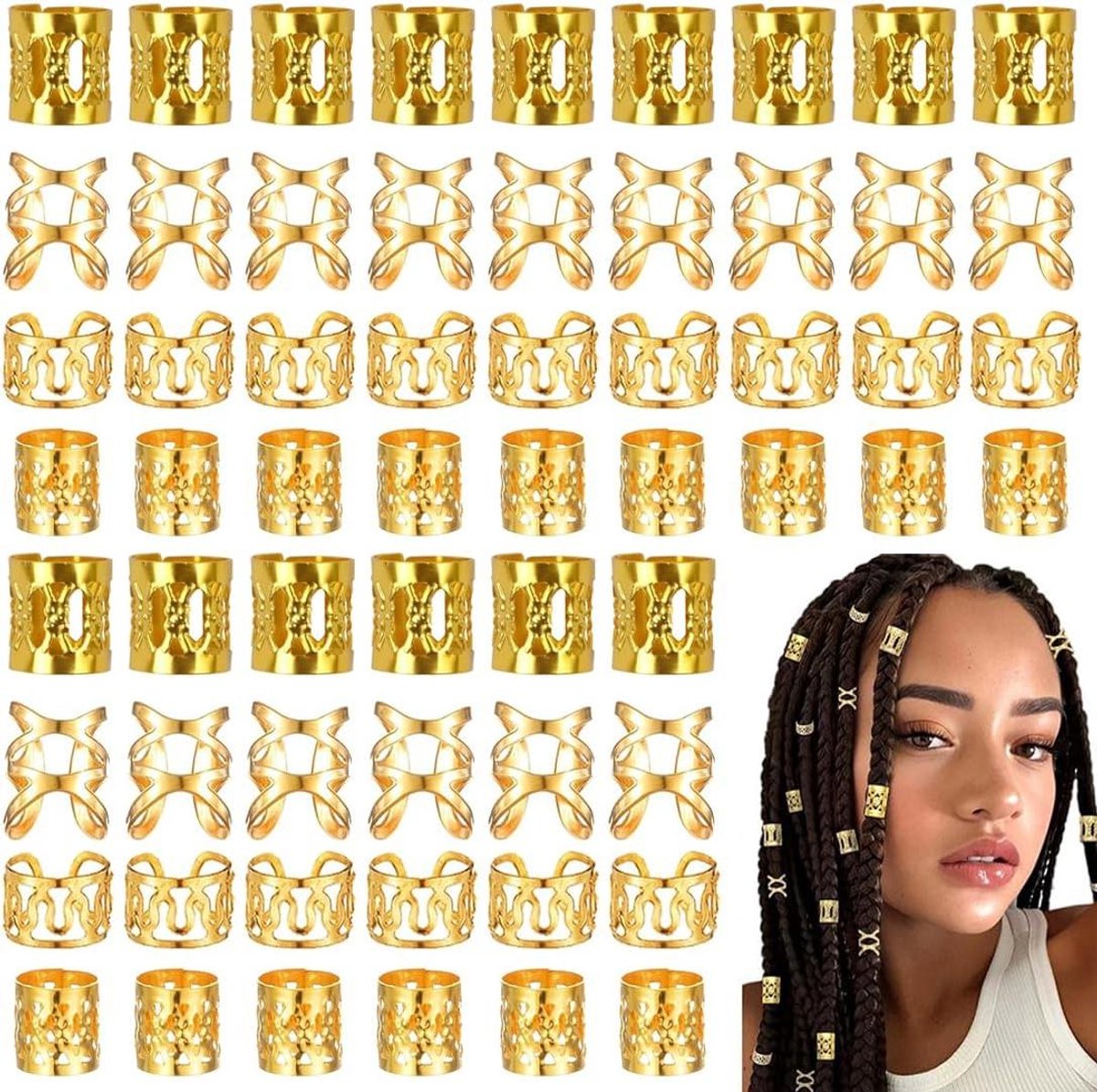 Haaraccessoires Set - Spiraalclips - Kapsels Creëren - Verstelbaar Ontwerp - 120 Stuks - Goud