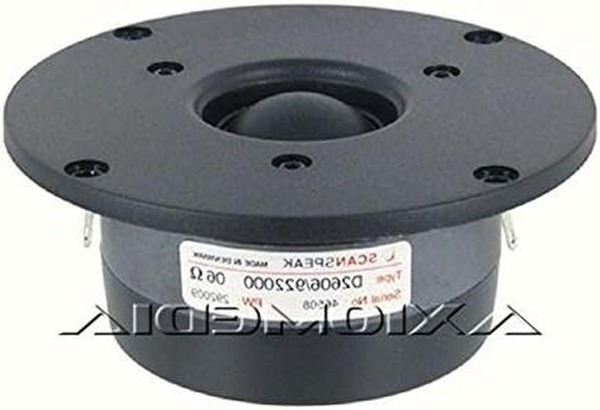 Auto Tweeter - Zijdekoepel Luidspreker - Muziek Luisteren - Hoog Vermogen - 25mm - Zwart