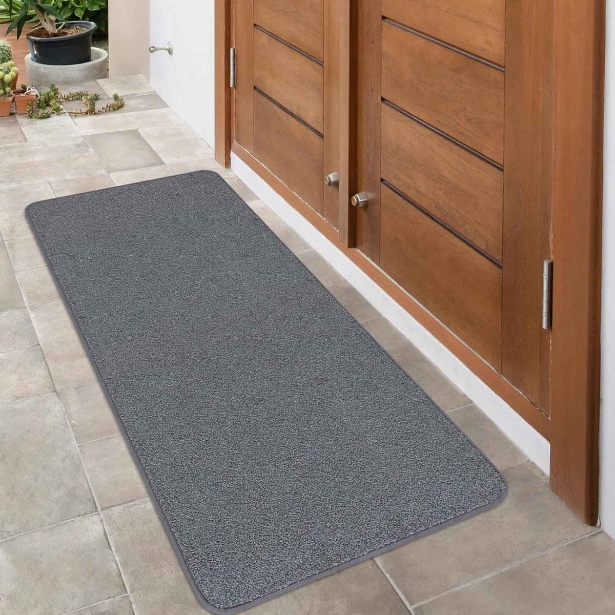 Binnendeurmat - Veegmat Entree - Vuil Buiten Houden - Sterk Absorberend - 60x150 cm - Lich