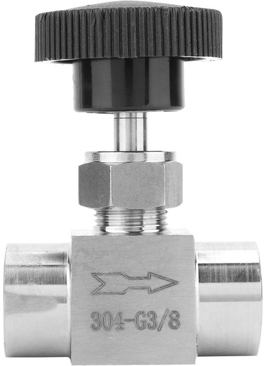 aladdien - Flow Control Valve - RVS 304 - BSPP Female Thread - Voor Water, Gas en Olie - Duurzaam en betrouwbaar - Geschikt voor diverse toepassinge...