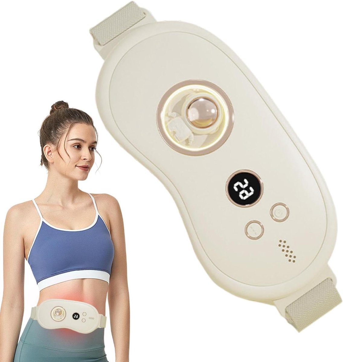 Verwarmingsgordel - Warmteband - Comfort Verlichten - Ergonomisch Ontwerp - 20.3 cm - Zwart
