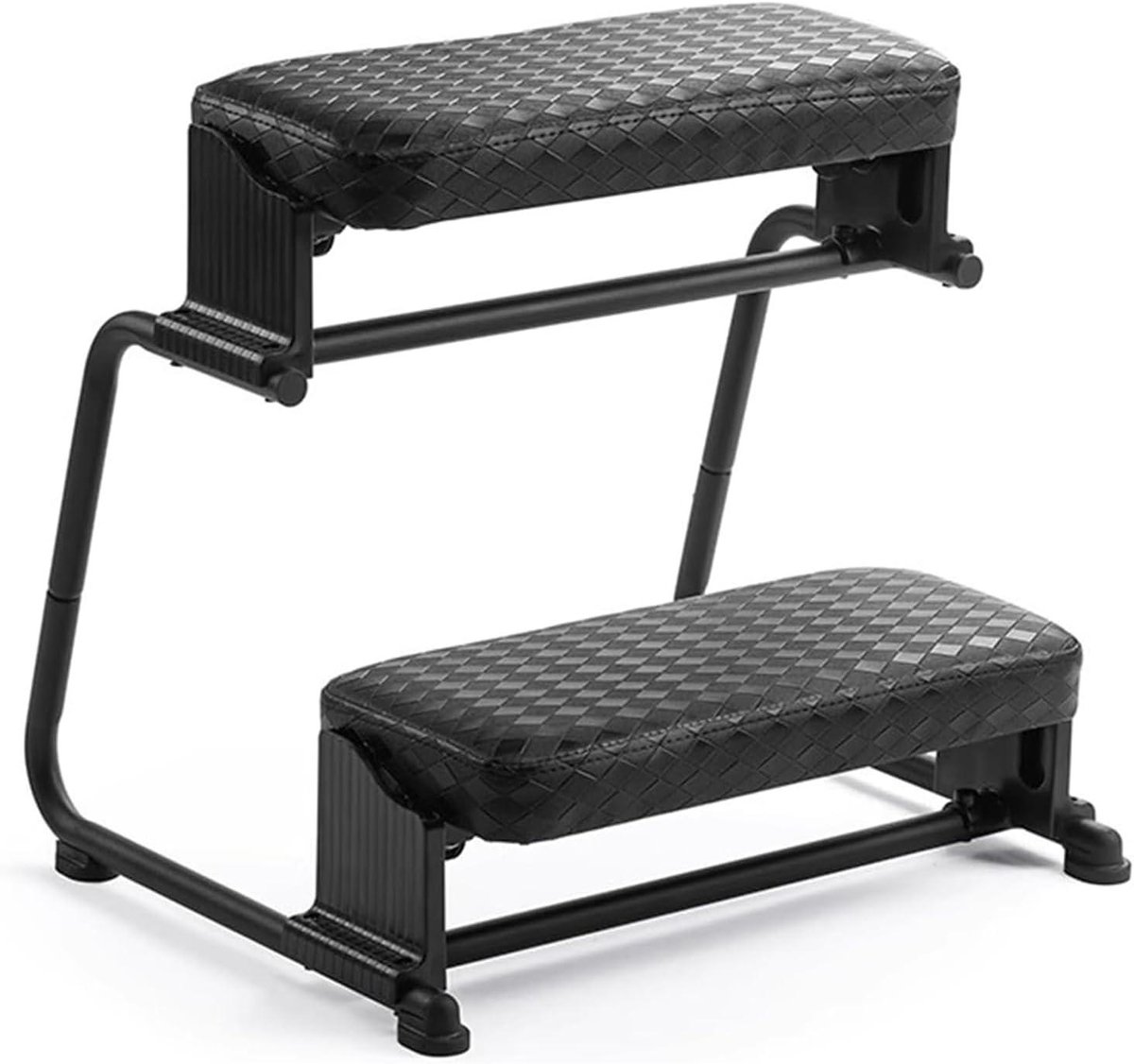 Ergonomische voetsteun - Ondersteunende voetenbank - Comfortabel werken - In hoogte verstelbaar - 40 x 185 cm - Zwart