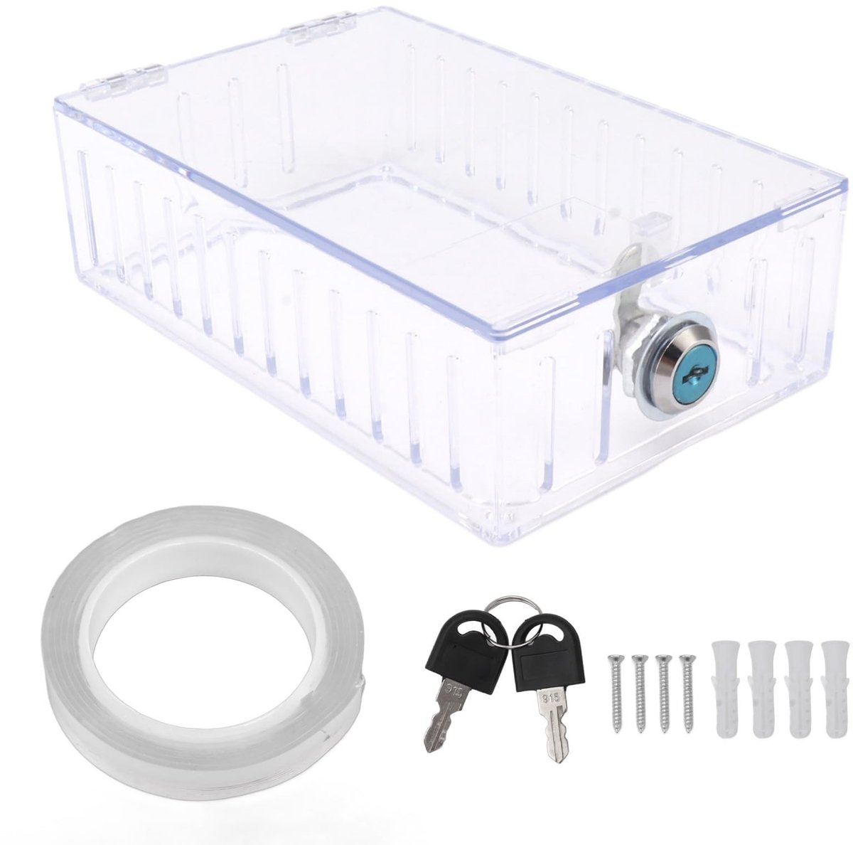 aladdien - Thermostaat Lock Box - Thermostaat Bescherming - Duidelijk Acryl - Thermostaat Behuizing - Geschikt voor de meeste thermostaten - 18 x 10..