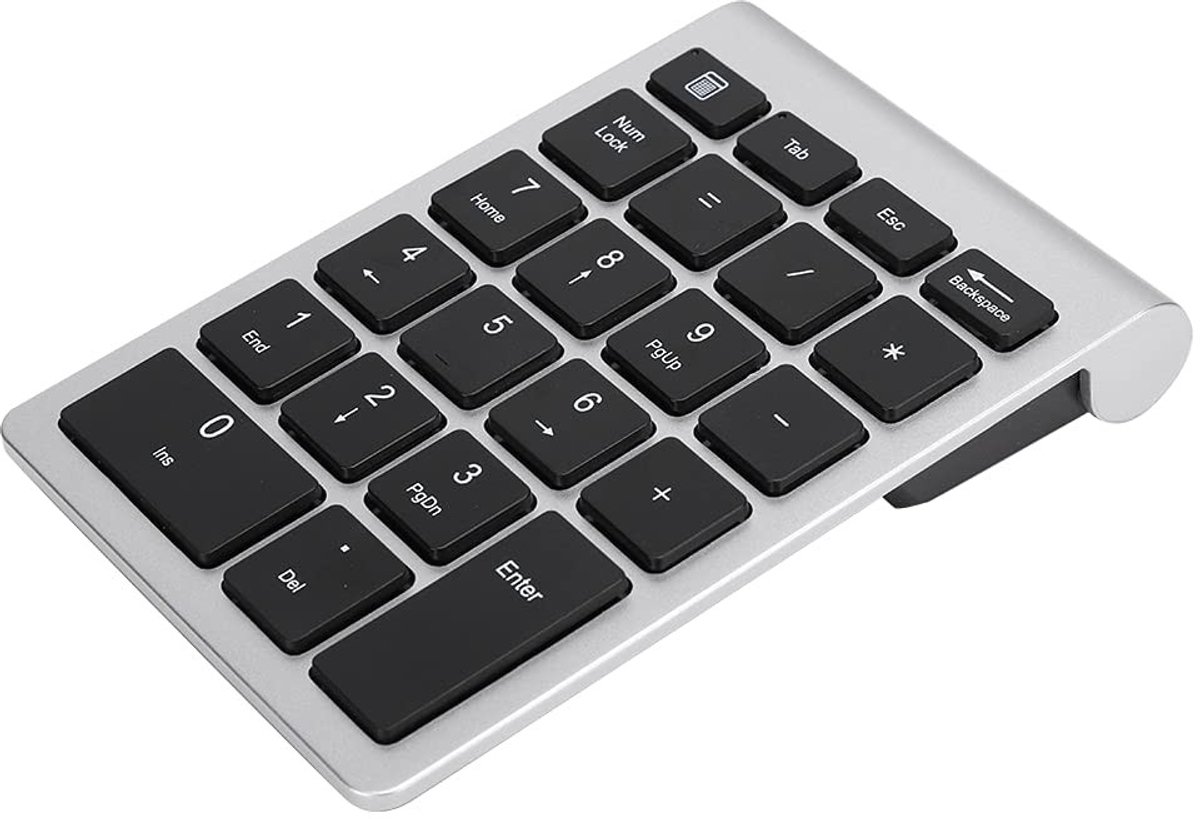 ONF3 - Draadloos Toetsenbord - 22 Toetsen - USB Aansluiting - Zilver Zwart - Numeriek Toetsenbord - Geschikt voor Computer - Kleur Zwart
