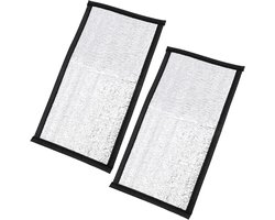 Verwarming Matten Set - Terrarium Warmte - Reptielen Warm Houden - Met Reflecterende Isolatie - 68 x 30 cm - Zilver