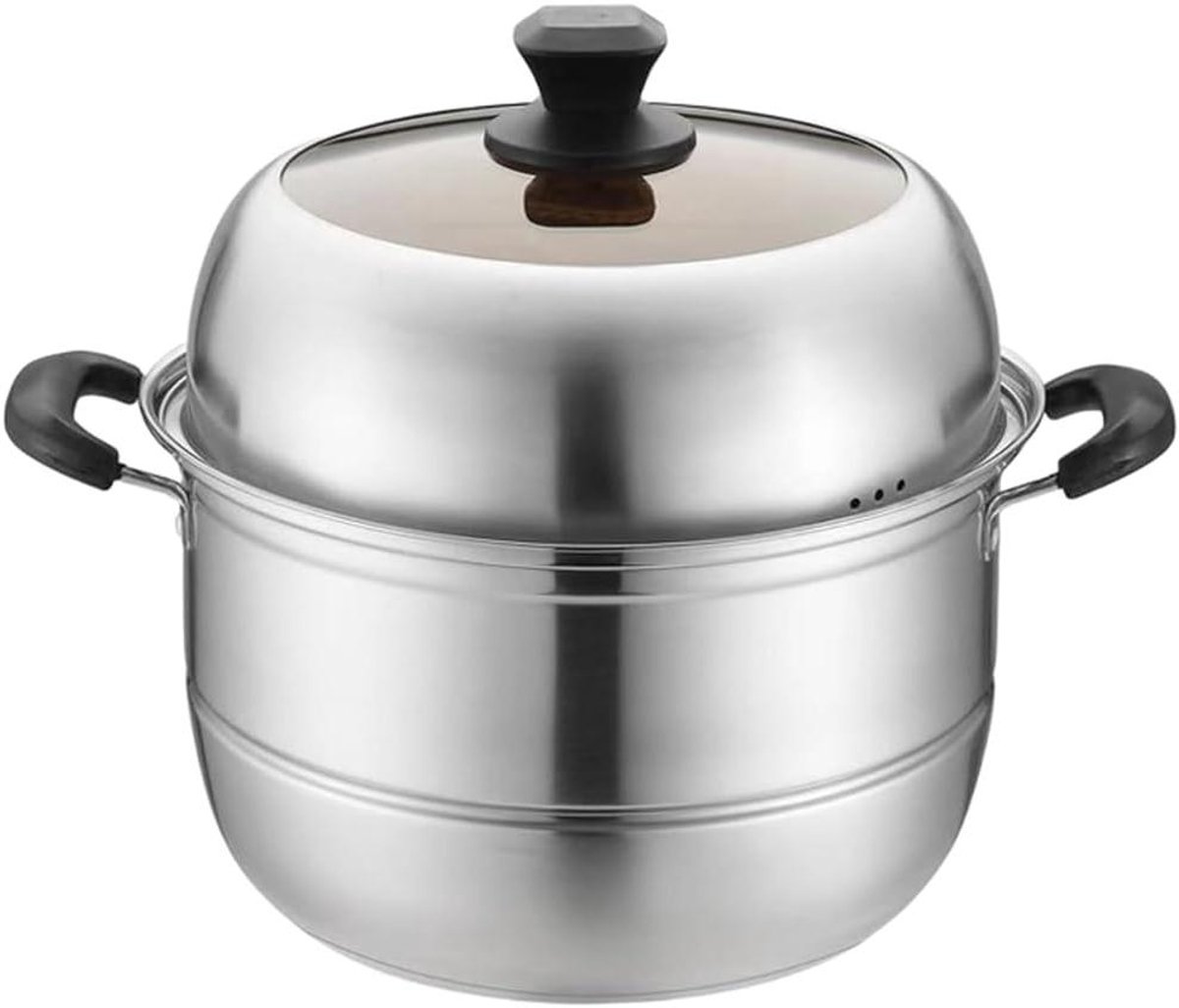 Stoompan RVS Stoomkoker Gezond Koken Extra Dik 28 cm Zilver