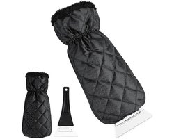 Winterhandschoenen - IJskrabber handschoen - Auto schoonmaken - Ingebouwde schraper - 31x15x2 cm - Zwart