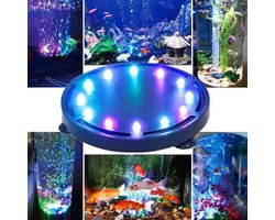 LED luchtpomp steen voor aquarium met 12 LED-lampen