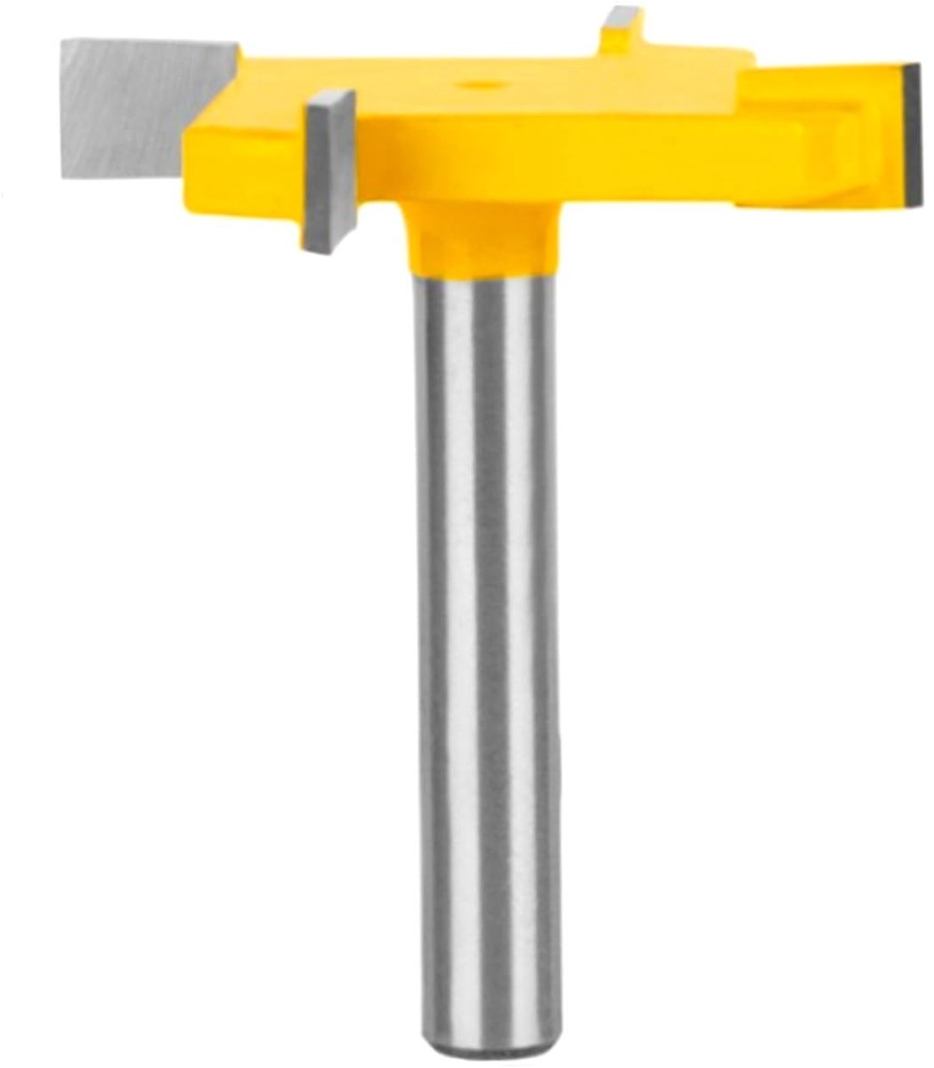 ONF3 - T-Sleuf Cutter Router Bit - Houtbewerkingsgereedschap - Hardmetaal - Zilver - Frees voor Bovenfrees - Geschikt voor Houtbewerkingen