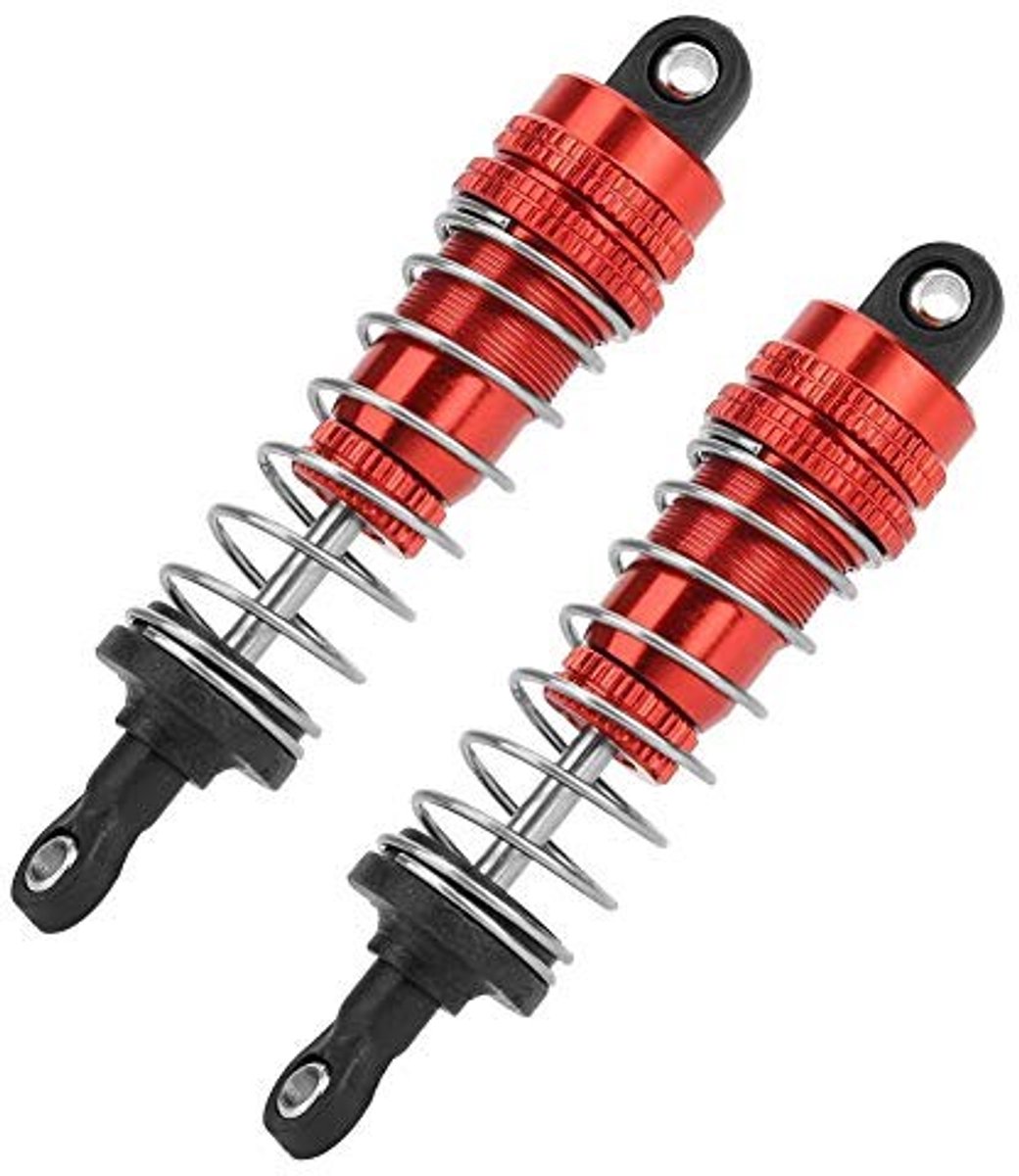aladdien - Metalen schokdemper - RC veerpoot - Duurzaam en stevig - Rood/blauw - Schokdempers voor WLtoys 144001 - Geschikt voor 0 - 10 jaar - Model..