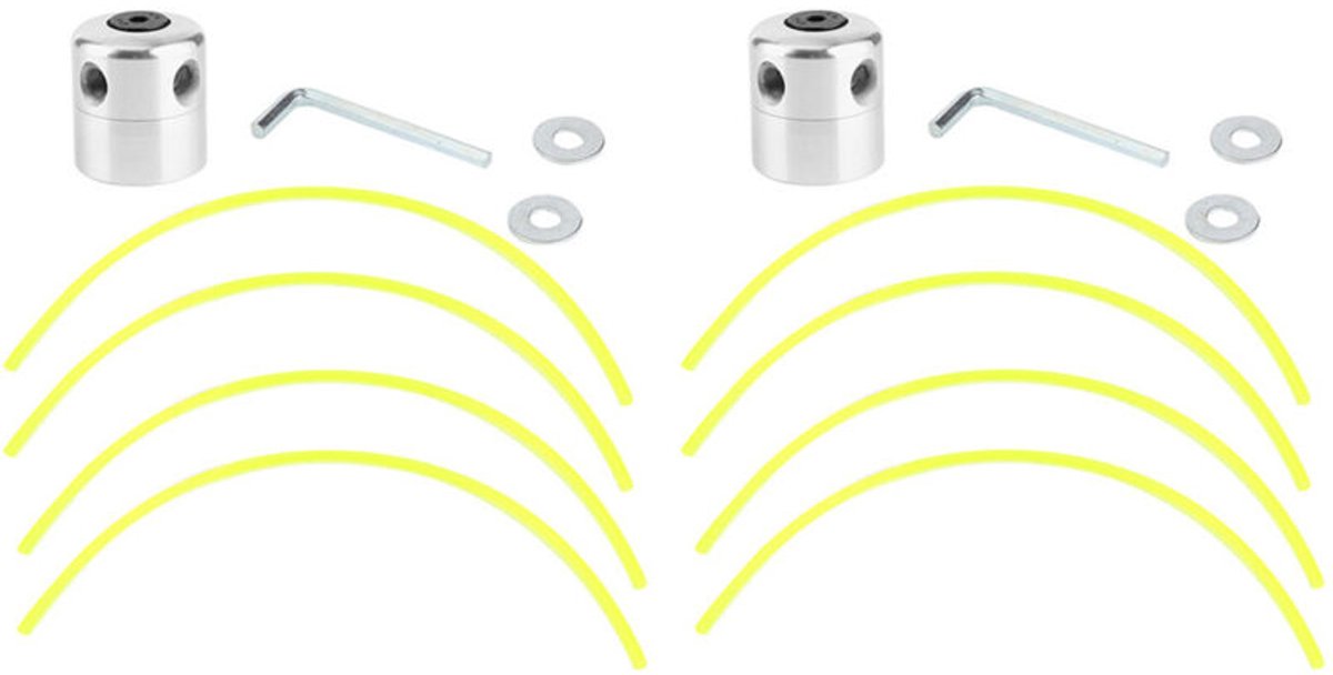 Aluminium zijlicht snijkop (inclusief moer en snijdraad) 2-delige set
