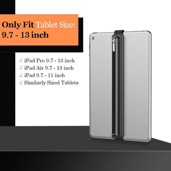 aladdien - Apple Pencil Hoesje - PU-Lederen Etui - Zwart - Voor Apple Pencil 1/2e Generatie - Geschikt voor 9.7"-12.9" Tablet — afbeelding 3