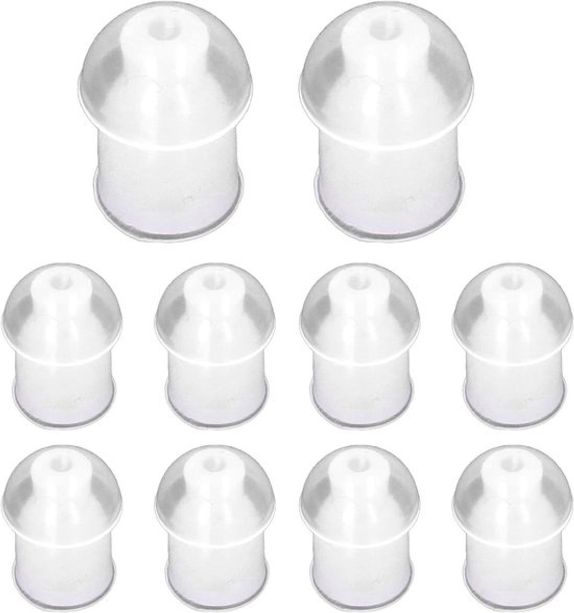 Zachte Siliconen Oordopjes Vervangende Luchtslang, 10 Stuks Walkie Talkie Headset.