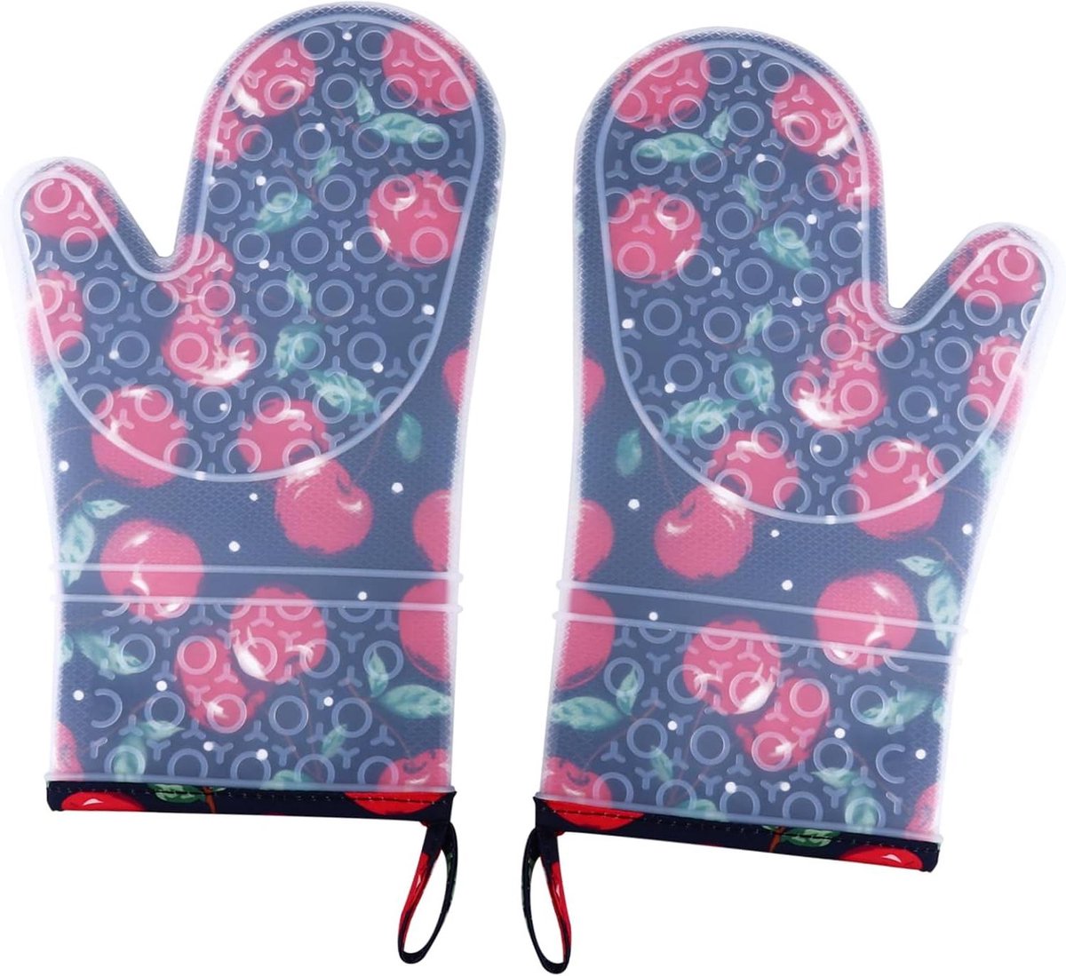 Siliconen Ovenwanten - Hittebestendige Handschoenen - Koken Bakken Grillen - Antislip Grip - 2 Stuks - Groente