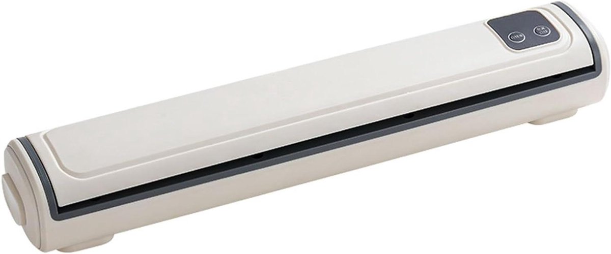 Vacuümsealer Voedselsealer Voedsel bewaren Draagbaar en compact Inclusief 10 zakken Wit