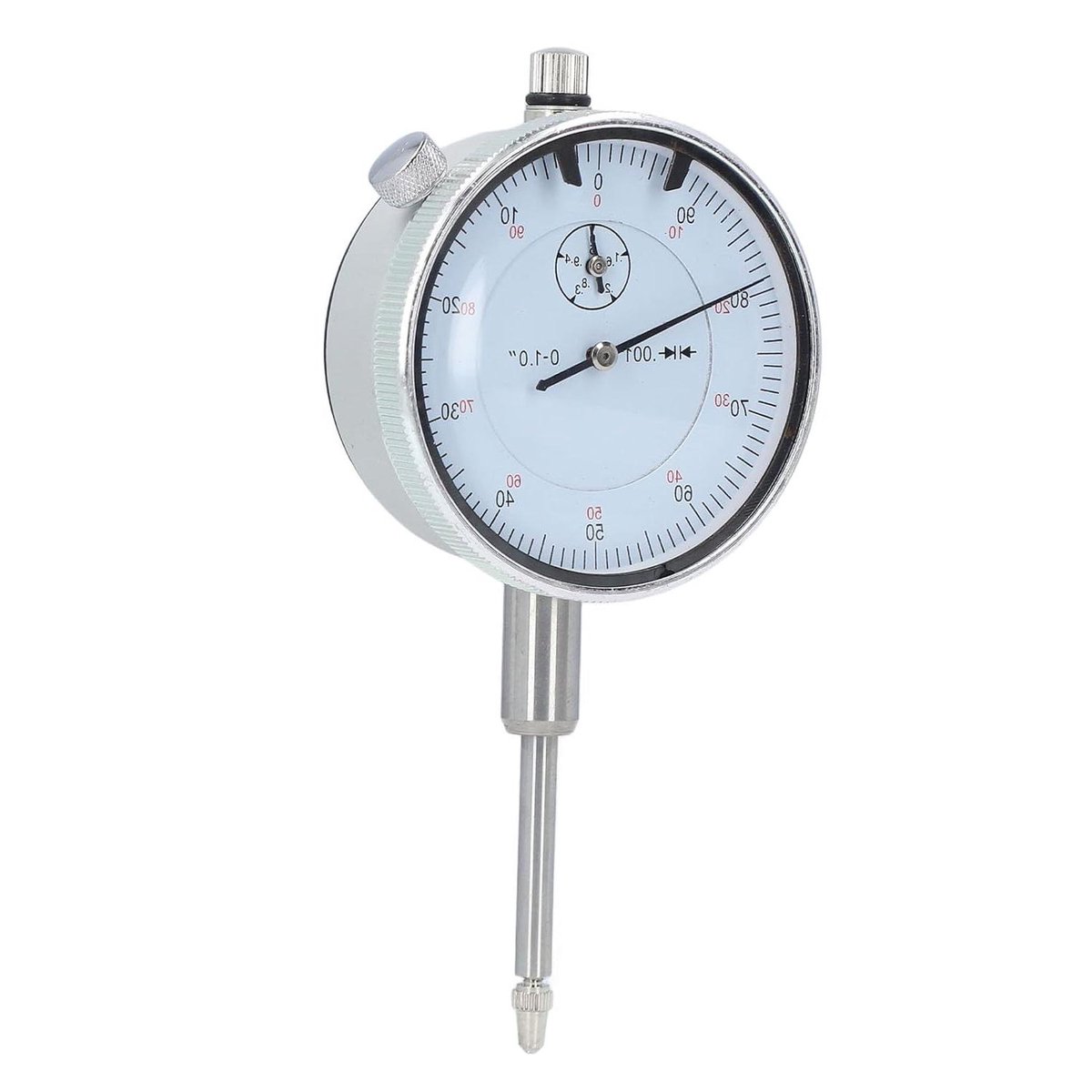 Meetklok Mechanisch - Precisie Indicator - Nauwkeurig Meten - Schokbestendig Ontwerp - 0-1 Inch Bereik - Zilver