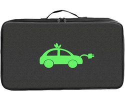 EV laadkabel tas - Kabel organizer - Veilig opbergen - Gevoerde binnenkant - 37 cm - Zwart