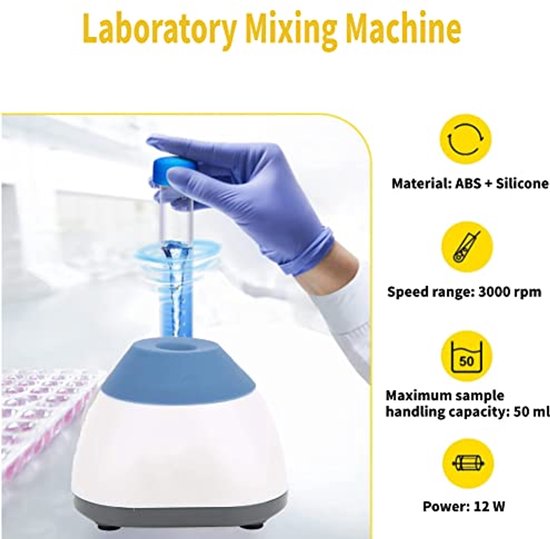 Mini Vortex Mixer Laboratorium Mengmachine 3000RPM van Merkloos — afbeelding 3