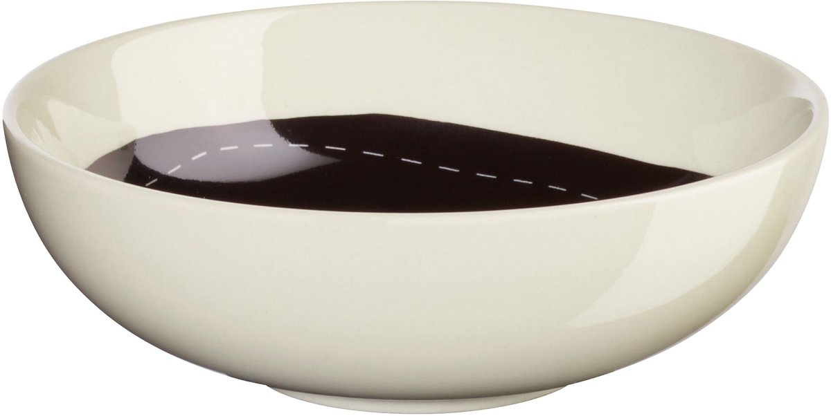 ASA Selection schaal Variété Salto, schaal, steengoed, glanzend zwart, 12 cm, 58303248