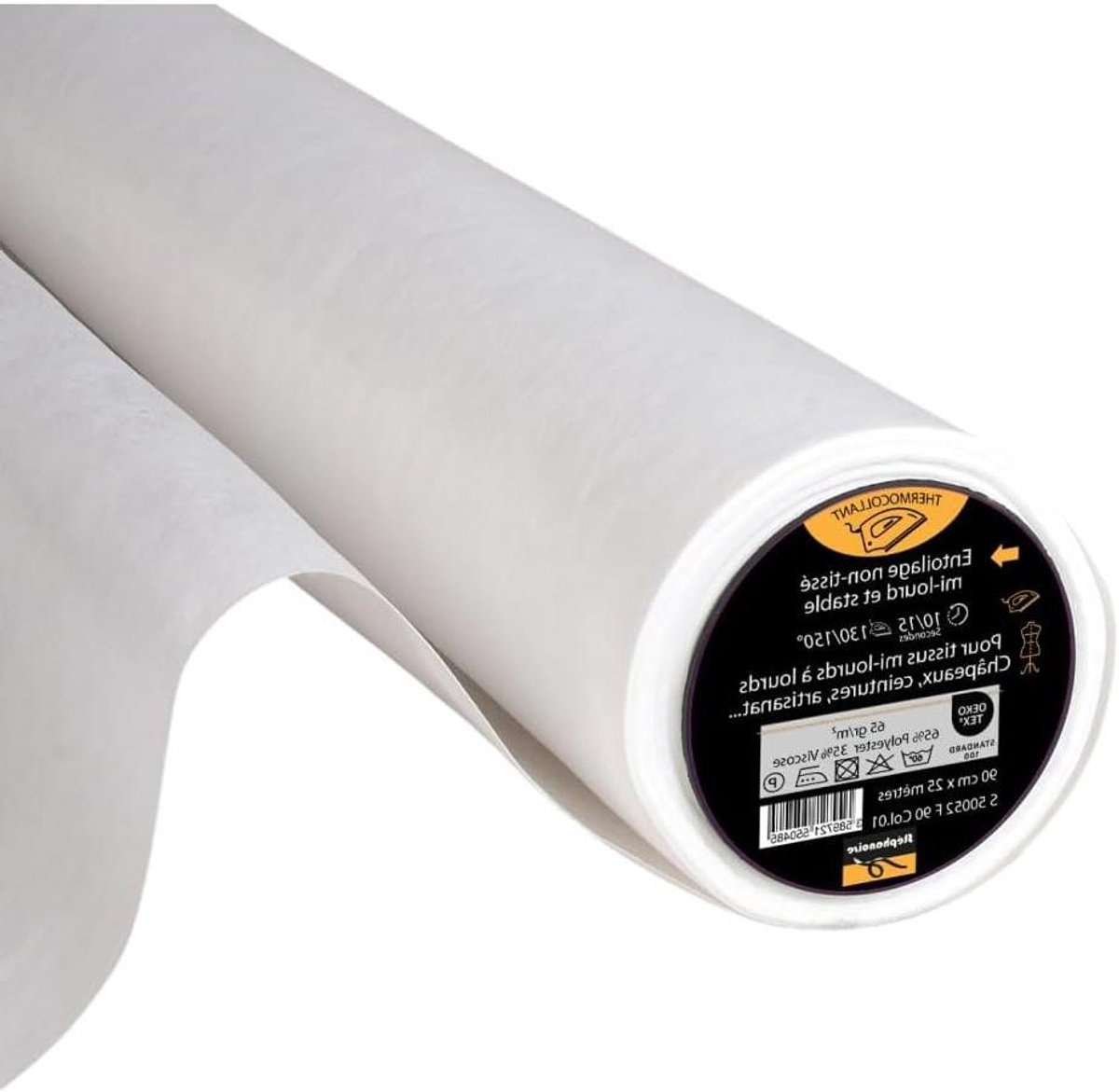 Strijkdoek - Vliesweefsel Versteviging - Accessoires Versterken - Middelzwaar Stabiel - 90 cm Per Meter - Wit