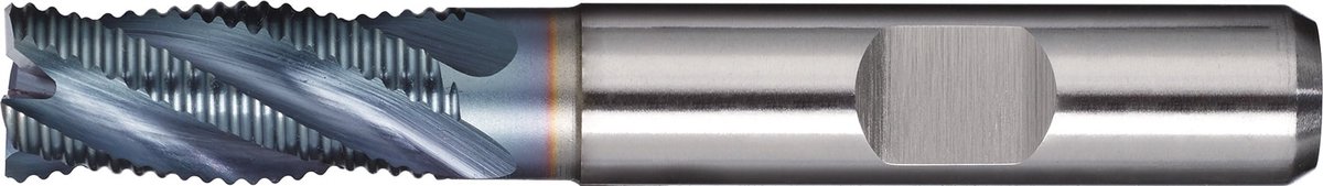 Schaftfräser DIN 844 Typ HR D.16mm Einsatz-L.42mm HSS-Co5 TiCN Weldon TW