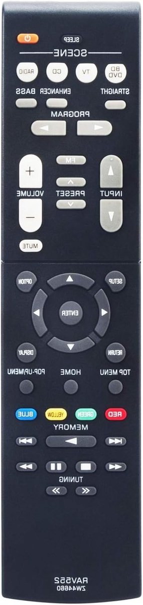 Vervangende afstandsbediening voor Yamaha AV-receivers - Compatibel met HTR-3072, TSR-5790, RX-V579 en meer