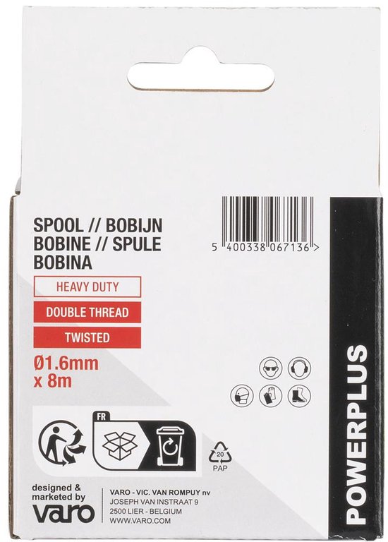 Powerplus POWACG1172 Bobijn - Spoel voor grastimmer en bosmaaier -#2 powxg30033/xg30035 van Powerplus — afbeelding 4
