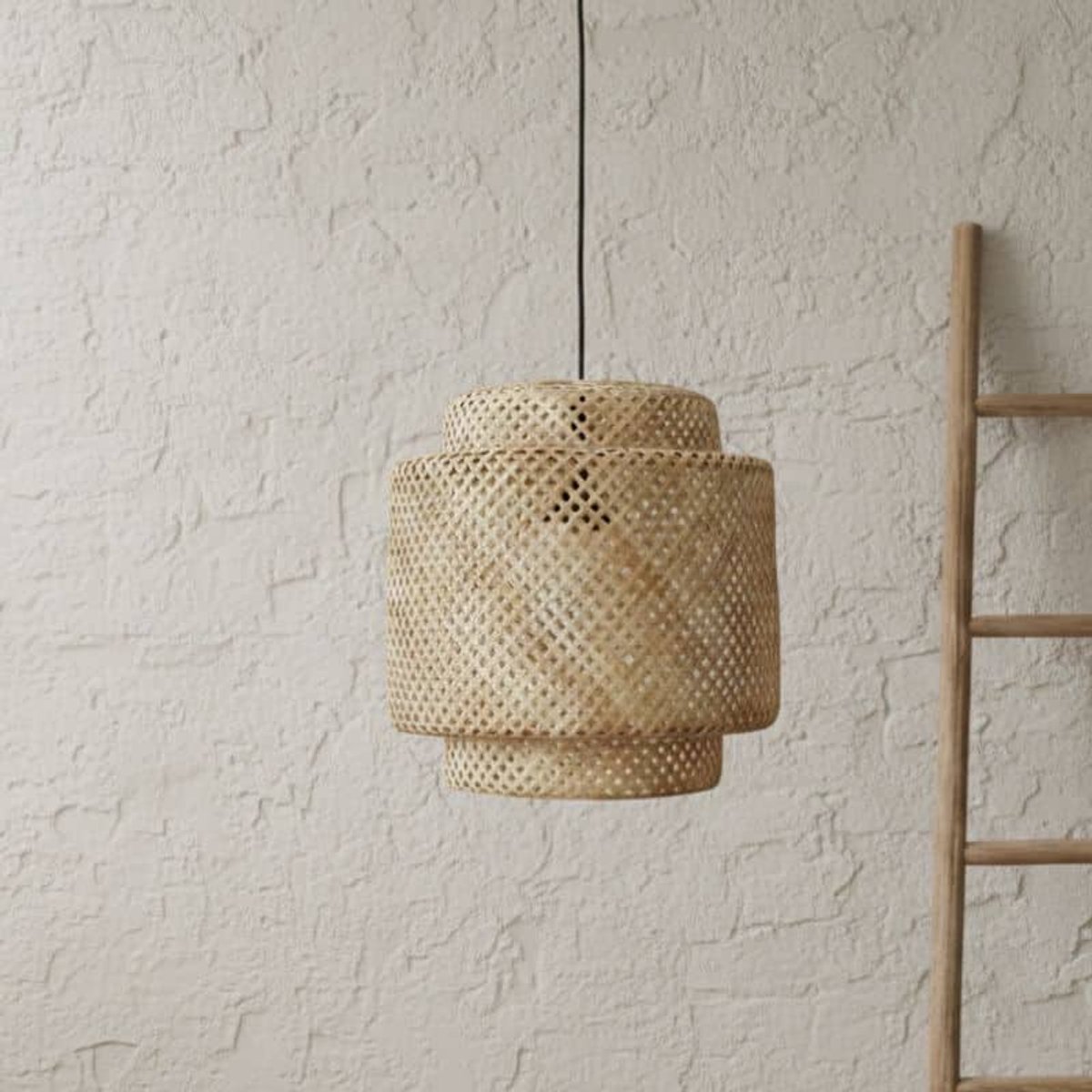 Bamboe hanglamp Santi S -Ø38cm- Ronde bamboe hanglamp - 4Shine