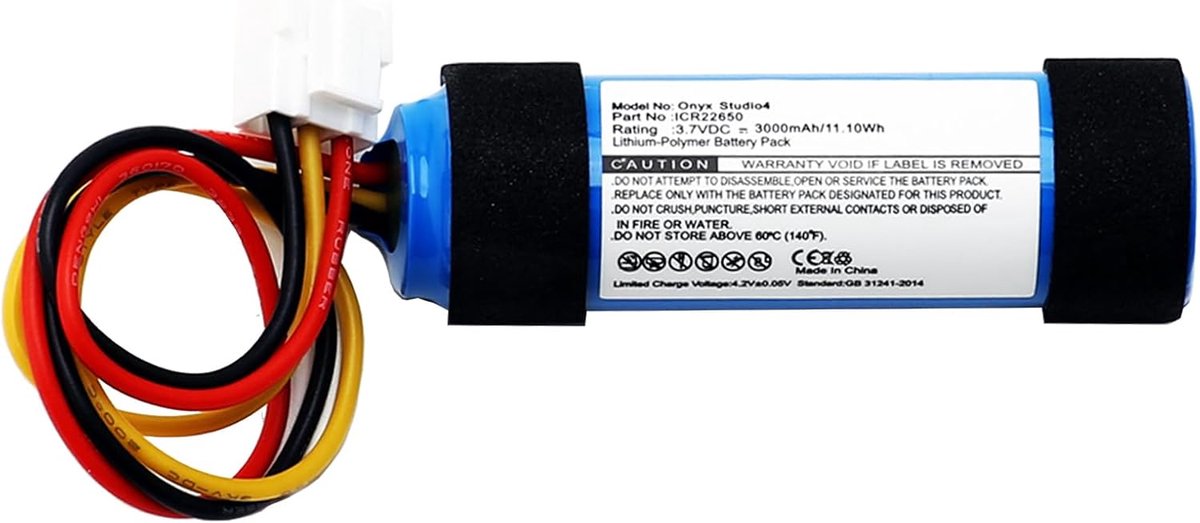 Reservebatterij - Audio Accu - Muziek Afspelen - Hoge Capaciteit - 3000 mAh - Zwart