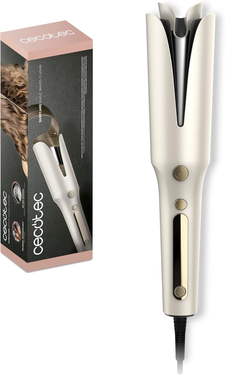 Automatische Krultang - Haarstyler - Perfecte Krullen Maken - Plasma Technologie - 32 mm Cilinder - Zwart