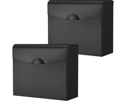 2x Discreet Wandmontage Afvalbak voor Vrouwelijke Hygiëne Artikelen - RVS Sanibox